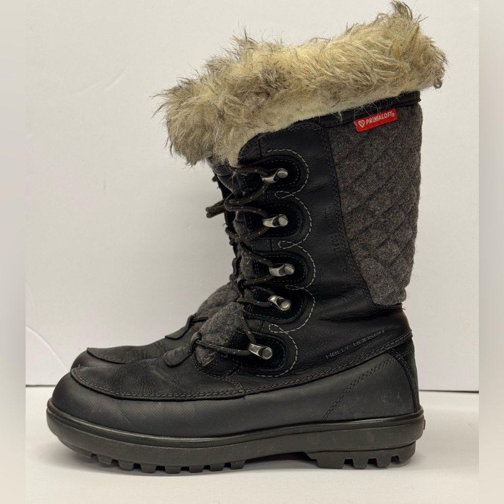 Helly Hansen Women's Garibaldi Black and Gray Winter Boots Size 7